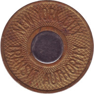 Жетон метрополитена г. Нью-Йорк. "Бычий глаз". 1986-95 гг., США. (Без монограммы).