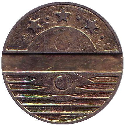 Телефонный жетон "Lattelekom", Латвия.