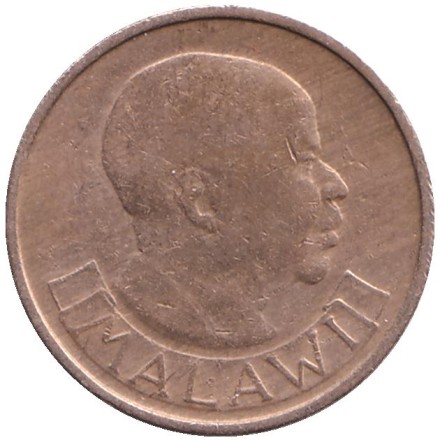 Монета 5 тамбал, 1971 год, Малави. Цапля. Монета 5 тамбал, 1971 год, Малави. Цапля.