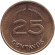 Монета 25 сентаво. 1979 год, Колумбия.