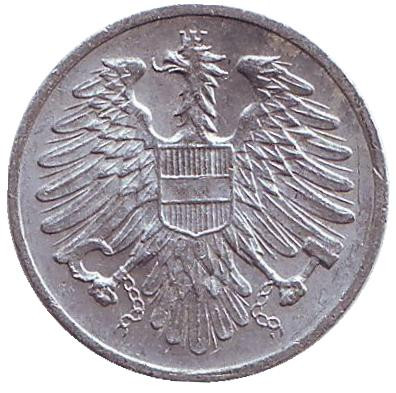 Монета 2 гроша. 1968 год, Австрия.