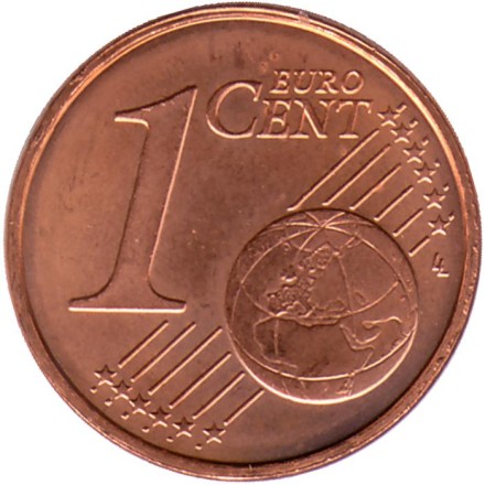 Монета 1 цент. 2008 год, Нидерланды. Монета 1 цент. 2008 год, Нидерланды.