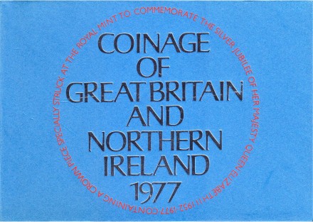 Годовой набор монет Великобритании (7 шт). 1977 год. (Proof).
