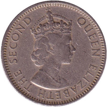 Монета 25 центов. 1989 год, Белиз.