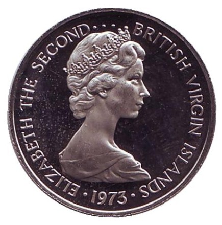 Монета 5 центов. 1973 год, Британские Виргинские острова. Горлицы. Монета 5 центов. 1973 год, Британские Виргинские острова. Горлицы.