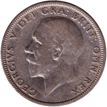 Монета 1 флорин (2 шиллинга). 1930 год, Великобритания. Монета 1 флорин (2 шиллинга). 1930 год, Великобритания.