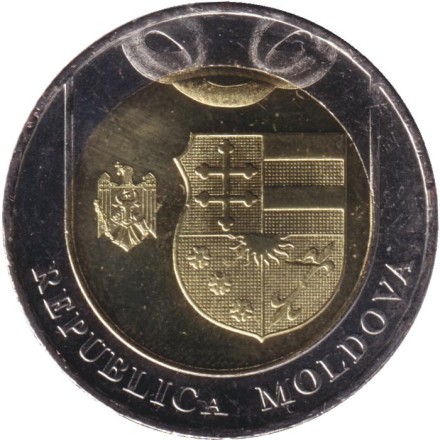 Монета 10 лей. 2025 год, Молдавия.