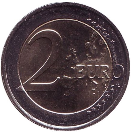 Монета 2 евро. 2017 год, Люксембург. 200 лет со дня рождения великого князя Вильгельма III. Монета 2 евро. 2017 год, Люксембург. 200 лет со дня рождения великого князя Вильгельма III.