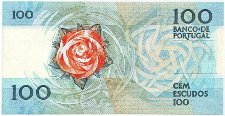 Банкнота 100 эскудо. 1988 год, Португалия. Банкнота 100 эскудо. 1988 год, Португалия.