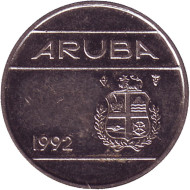 Монета 10 центов. 1992 год, Аруба. Монета 10 центов. 1992 год, Аруба.