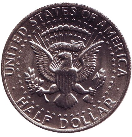 Монета 50 центов. 1980 год (P), США. UNC. Джон Кеннеди. Монета 50 центов. 1980 год (P), США. UNC. Джон Кеннеди.