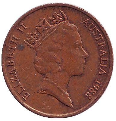 Монета 1 цент, 1988 год, Австралия. Карликовый летучий кускус. Монета 1 цент, 1988 год, Австралия. Карликовый летучий кускус.