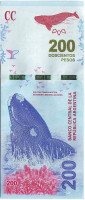 Банкнота 200 песо. 2016 год, Аргентина.