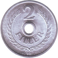 Монета 2 филлера. 1978 год, Венгрия. BU. Монета 2 филлера. 1978 год, Венгрия. BU.