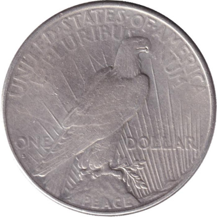 Монета 1 доллар. 1926 год, США. (Отметка монетного двора: "S") Доллар мира.