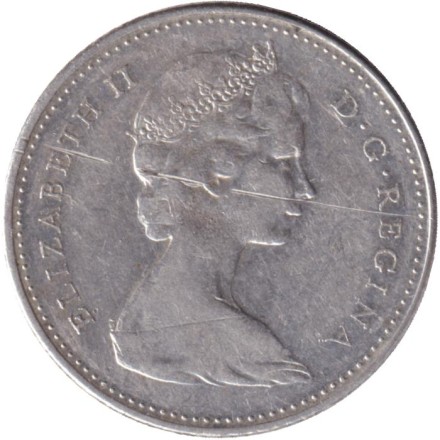 Монета 10 центов, 1967 год, Канада. 100-летие Конфедерации. Серебро 800. Монета 10 центов, 1967 год, Канада. 100-летие Конфедерации. Серебро 800.