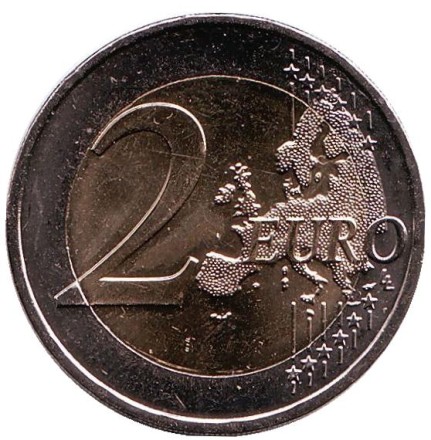 Монета 2 евро. 2018 год, Франция. Симона Вейль. Монета 2 евро. 2018 год, Франция. Симона Вейль.