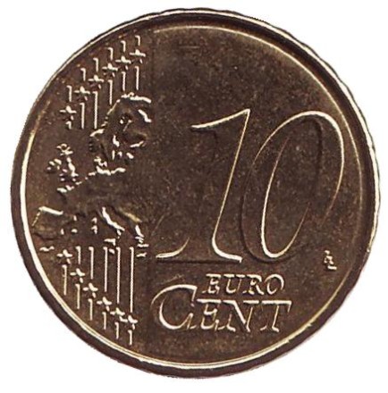 Монета 10 центов. 2015 год, Бельгия. Монета 10 центов. 2015 год, Бельгия.