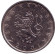 Монета 1 крона. 2001 год, Чехия. Монета 1 крона. 2001 год, Чехия.