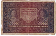 Бона 5000 польских марок. 1920 год, Польша. 