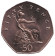 Монета 50 пенсов. 1983 год, Великобритания. BU.