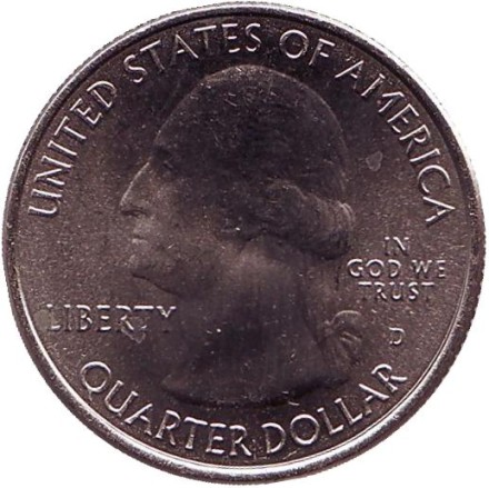 Монета 25 центов (D). 2017 год, США. Национальные водные пути Озарк. Парк № 38. Монета 25 центов (D). 2017 год, США. Национальные водные пути Озарк. Парк № 38.