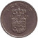 Монета 1 крона. 1962 год, Дания. Монета 1 крона. 1962 год, Дания.