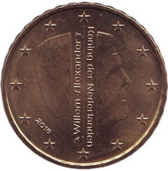 Монета 10 евроцентов. 2016 год, Нидерланды. Монета 10 евроцентов. 2016 год, Нидерланды.