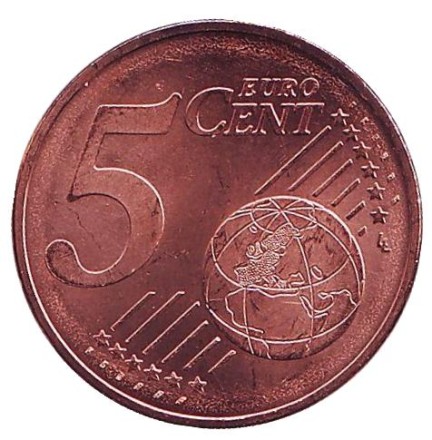 Монета 5 центов. 2019 год, Австрия. Монета 5 центов. 2019 год, Австрия.