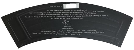 60 лет автомату Калашникова. Набор из 2-х монет номиналом 2 доллара в подарочной упаковке. 2007 год, Острова Кука.