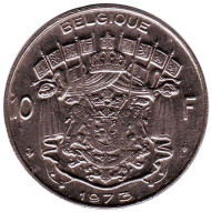 Монета 10 франков. 1973 год, Бельгия. (Belgique) Монета 10 франков. 1973 год, Бельгия. (Belgique)