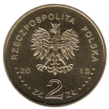 Монета 2 злотых, 2013 год, Польша. Ракетный фрегат «Генерал К. Пуласки». Монета 2 злотых, 2013 год, Польша. Ракетный фрегат «Генерал К. Пуласки».