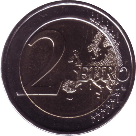 Монета 2 евро. 2021 год, Греция. 200 лет Греческой революции. Монета 2 евро. 2021 год, Греция. 200 лет Греческой революции.