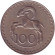 Монета 100 миллей. 1971 год, Кипр. Кипрский муфлон. Монета 100 миллей. 1971 год, Кипр. Кипрский муфлон.