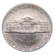 Монета 5 центов. 2006 год (P), США. UNC. Джефферсон. Монтичелло. Монета 5 центов. 2006 год (P), США. UNC. Джефферсон. Монтичелло.