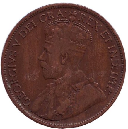 Монета 1 цент. 1916 год, Канада. Монета 1 цент. 1916 год, Канада.