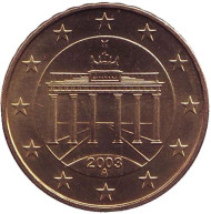 Монета 10 центов. 2003 год (А), Германия. Монета 10 центов. 2003 год (А), Германия.