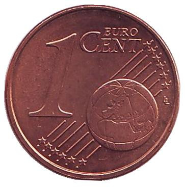 Монета 1 цент. 2005 год, Нидерланды.