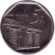 Монета 5 сентаво. 2013 год, Куба. Монета 5 сентаво. 2013 год, Куба.