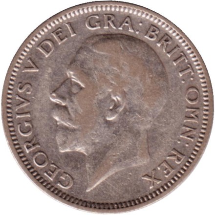 Монета 1 шиллинг. 1934 год, Великобритания.