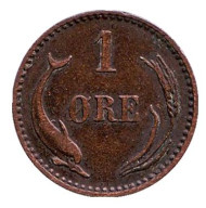 Монета 1 эре. 1904 год, Дания.