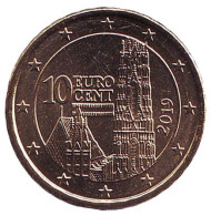 Монета 10 центов. 2019 год, Австрия. Монета 10 центов. 2019 год, Австрия.