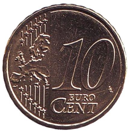 Монета 10 центов. 2019 год, Австрия.