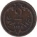 Монета 2 геллера. 1898 год, Австро-Венгерская империя. Австрийский тип.