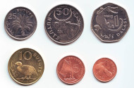 Набор монет (6 штук). 1 бутут-1 даласи, 1998-2008 год, Гамбия. Набор монет (6 штук). 1 бутут-1 даласи, 1998-2008 год, Гамбия.