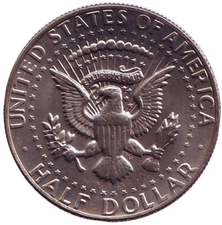 Монета 50 центов. 1982 год (P), США. UNC. Джон Кеннеди. Монета 50 центов. 1982 год (P), США. UNC. Джон Кеннеди.