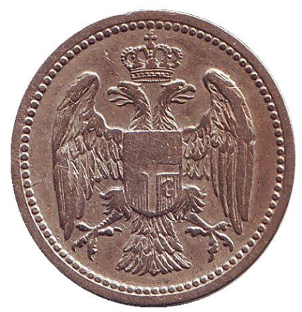 Монета 10 пара. 1883 год, Сербия. Монета 10 пара. 1883 год, Сербия.