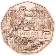 Монета 5 евро. 2013 год, Австрия. Страна воды.