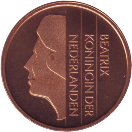 Монета 5 центов. 1990 год, Нидерланды. BU. Монета 5 центов. 1990 год, Нидерланды. BU.