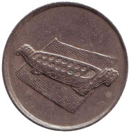 Монета 10 сен. 1992 год, Малайзия. Манкала. Монета 10 сен. 1992 год, Малайзия. Манкала.